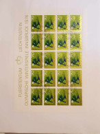 1975 Abfahrtsläufer Bogen Postfrisch Bogen Ersttagsstempel - Storia Postale