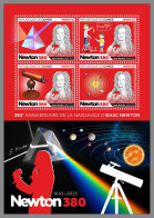 GUINEA REP. 2023 MNH 380 Birthday Sir Isaac Newton M/S – OFFICIAL ISSUE – DHQ2350 - Astronomie