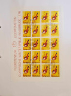 1975 Slalomfahrerin Bogen Postfrisch Bogen Ersttagsstempel - Briefe U. Dokumente