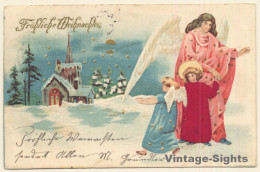 Fröhliche Weihnachten / Angels - Merry Xmas (Vintage PC 1901) - Anges