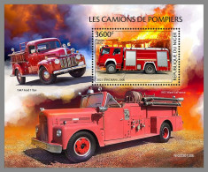 NIGER 2023 MNH Military Fire Enfines Feuerwehr Fahrzeuge S/S – IMPERFORATED – DHQ2350 - Sapeurs-Pompiers