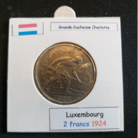 Luxembourg 2 Francs 1924 - Luxembourg