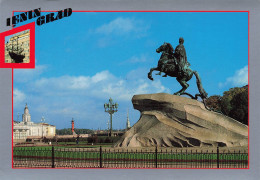 RUSSIE -  Leningrad - Le Monument De Pierre Le Grand, Le Fondateur De La Ville - Colorisé - Carte Postale - Rusia