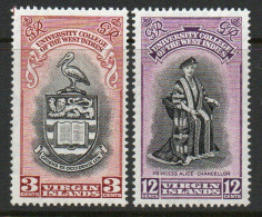 Virgin Islands 1951 Inauguration Of BWI University Set Of 2, Hinged Mint, SG 130/1 (WI) - British Virgin Islands