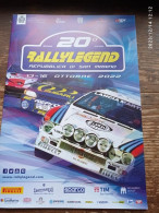 SAN MARINO RALLYLEGEND 2022 - 20° - PUBBLICITA' - Autorennen - F1