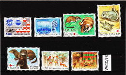 VVCC/98 F I N N L A N D 1982 Michl  901/02 + 913/17 ** Postfrisch SIEHE ABBILDUNG - Unused Stamps