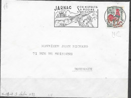 Sport: Escrime Flamme  Secap =o NC Jarnac 19-3 1965 " (illustration) Son Histoire La Botte De Jarnac - Esgrima
