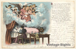 Ill Kid, Mother & Angels / Poem (Vintage PC 1899) - Anges