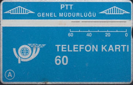 Turkey LG 14a Blue - Reverse T.C. ZTRAAT Bankasi - 60 U. - 908C ( Rar ! ) - Türkei