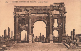 ALGÉRIE - Ruines Romaines De Timgad - Arc De Trajan - Carte Postale Ancienne - Sonstige & Ohne Zuordnung