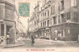 St Germain En Laye * 1905 * Rue Au Pain * Vins Liqueurs E. MAGNER * Fruiterie Henri IV DUCHEMIN * Commerces Magasins - St. Germain En Laye