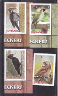 ROMANIA- 2016 - BIRDS- WOODPECKERS- MNH SET (oiseaux-Pic, Aves-pájaro Carpintero-Vögel-Specht) - Picchio & Uccelli Scalatori