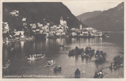 E105) HALLSTATT - Salzkammergut - Frohnleichnamsprocession - Viele Boote TOP FOTO AK Alt ! 1928 - Hallstatt