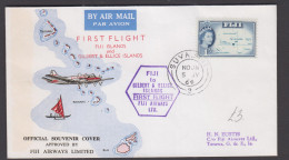 FIJI - 1964- FIRST FLIGHT COVER TO GILBERT & ELLICE ISLANDS - Fidji (1970-...)