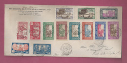 Lettre De 1944 Pour Les EUAN - YT N° 143, 146, 147A, 150, 151, 152, 152A, 152B, 154, 156, 182, 186 Et 173 - Storia Postale