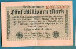 5000000 Mark 20.8.1923 Serie E - 5 Millionen Mark