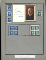 Timbres Neufs Et Obliteres Effigie Du Marechal Petain   1943 + Portait La Premiere Condition  De La Paix Sociale - Andere & Zonder Classificatie