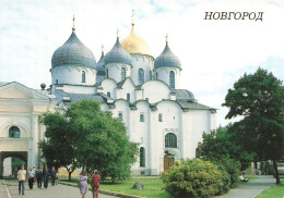 RUSSIE - Novogorod - Cathédrale Sainte-Sophie Du XIe Siècle - Colorisé -  Carte Postale - Russia
