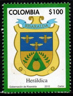 08A-KOLUMBIEN - 2015 -MNH – COAT OF ARMS - RISARALDA DEPARTMENT - Colombie
