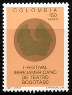 03- KOLUMBIEN - 1990 - MI#:1792 - MNH- INTERAMERICAN THEATER FESTIVAL - Colombie