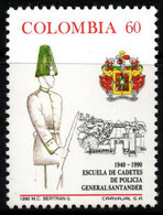 05- KOLUMBIEN - 1990 - MI#:1801 - MNH- NATIONAL POLICE CADET SCHOOL - Colombie