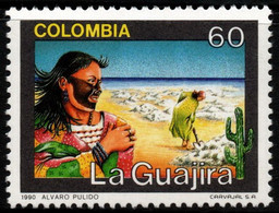 18- KOLUMBIEN - 1990 - MI#:1807 - MNH- SALT  MINES- INDIGENOUS WOMAN - Colombie