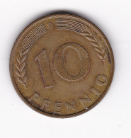 Une Pièce Monnaie  Allemagne  10 Pfennig  Année 1968 Frappe  D - 10 Pfennig