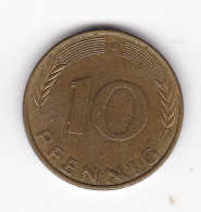 Une Pièce Monnaie  Allemagne  10 Pfennig  Année 1974 Frappe  J - 10 Pfennig