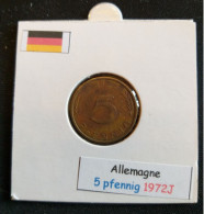 Allemagne 5 Pfennig 1972J - 5 Pfennig