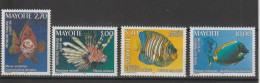 Mayotte 1999 Poissons 71-74, 4 Val ** MNH - Nuovi