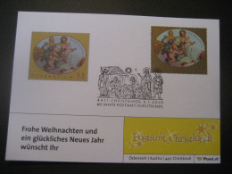 Österreich- Christkindl 6.1.2010, Glückwünsche Postamt Christkindl - Cartas & Documentos