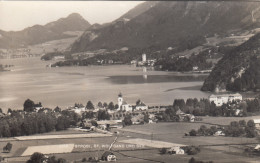 E124) ST. WOLFGANG STROBL Und See - Wolfgangsee - Häuser Felder Kirche ALT 1958 - Strobl