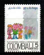 21- KOLUMBIEN - 1989 - MI#:1773 - MNH- NATIONAL PLAN AGAINST DRUG ADDICTION - Colombie