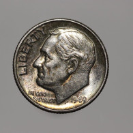 Etats-Unis / USA, Roosevelt, 1 Dime, 1949,Argent (Silver), SUP (AU), KM#195 - 1946-...: Roosevelt