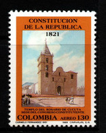 24D- KOLUMBIEN - 1989 - MI#:1782 - MNH- CHURCH IN CUCUTA - CREATION OF THE REPUBLIC - Colombie