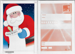 Brazil 2003 Postal Stationery Christmas Santa Claus With Glasses Reading Gift List Unused - Enteros Postales