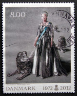 Denmark 2012   MiNr.1692  (O) Queen Margrete II 40 Years Jubilee. ( Lot B 2298 ) - Oblitérés