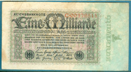 1000000000 Mark 5.9.1923 Serie C - 1 Miljard Mark