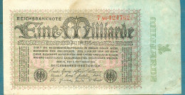 1000000000 Mark 5.9.1923 Serie 7 AG - 1 Miljard Mark