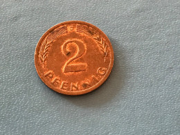 Münze Münzen Umlaufmünze Deutschland BRD 2 Pfennig 1971 Münzzeichen D - 2 Pfennig