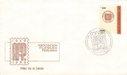 PERÚ - FDC 2-5-1990 ASOCIACION FILATELICA Mi #1425 / 677 - Peru