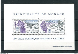 A53001)Olympia 88: Monaco Bl 38** - Hiver 1988: Calgary