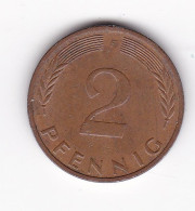 Une Pièce Monnaie  Allemagne  2  Pfennig  Année 1972  Frappe  F - 2 Pfennig