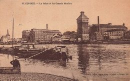 Corbeil * La Seine Et Les Grands Moulins * Péniche * Minoterie - Corbeil Essonnes