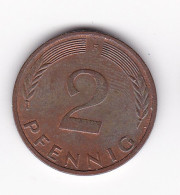 Une Pièce Monnaie  Allemagne  2  Pfennig  Année 1976  Frappe  F - 2 Pfennig
