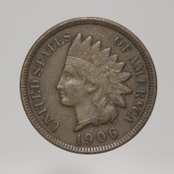 Etats-Unis / USA, Indian, 1 Cent, 1906, Bronze, TTB (EF), KM#90a - 1859-1909: Indian Head