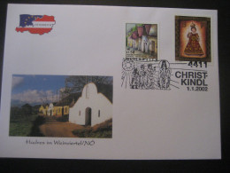 Österreich- Christkindl 1.1.2002, Sonderbeleg Hadres Mit Zugehöriger Marke - Covers & Documents