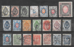 Russie Classiques Lot De 21 TP/set Of 21 PS 1866-1917 O - Andere & Zonder Classificatie