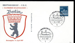 Berlin 1967: Mi.-Nr. 290:  FDC Brandenburger Tor       (K002) - 1948-1970