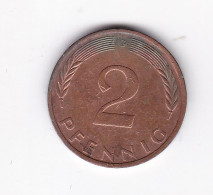 Une Pièce Monnaie  Allemagne  2  Pfennig  Année 1976   Frappe  G - 2 Pfennig